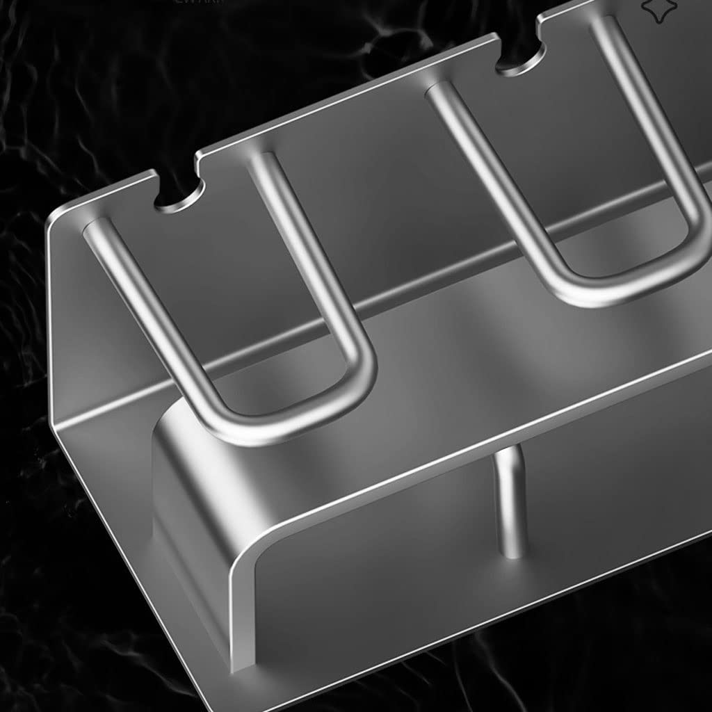 Estante para Cepillos de Dientes Porta di spazzolino da Denti a Parete di Lusso Leggero Multifunzionale spazzolino da Denti spazzolino Accessori for Bagno(B)