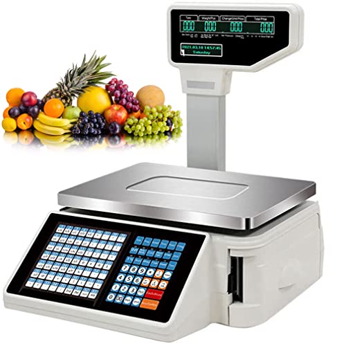 Báscula Digital con Impresora y Pantalla Doble 30KG miniatura 1
