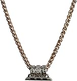 HMLXSH Stainless Steel Necklace Strap Compatible with Apple Watch 41mm 40mm 38mm 45mm 44mm 42mm Pendant Bracelet for iWatch Series 9/8/7/6/5/4/SE (Rose Gold,42 44 45MM)