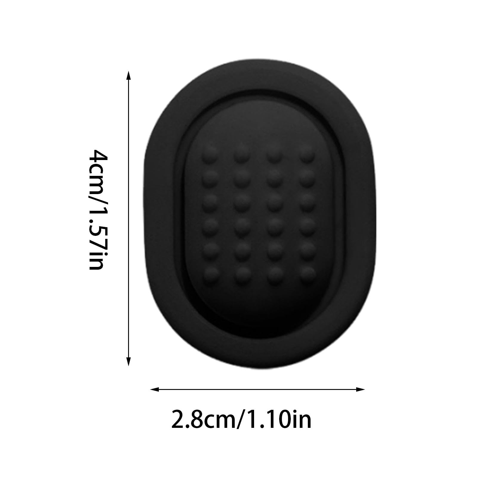 KITUREK 6 Pezzi Limitatore Per Portabicchieri Auto - Adesivo, Anti-Scivolo E Anti-Rumore, Universale Per Auto, Camion, SUV, Nero, 4,6 X 1,7 Cm