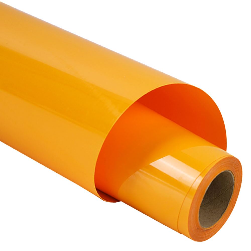 Guangyintong Orange Heat Transfer Vinyl Roll - 12 Inch X 12 Feet, Glossy HTV For T-Shirts & Crafts - View #8