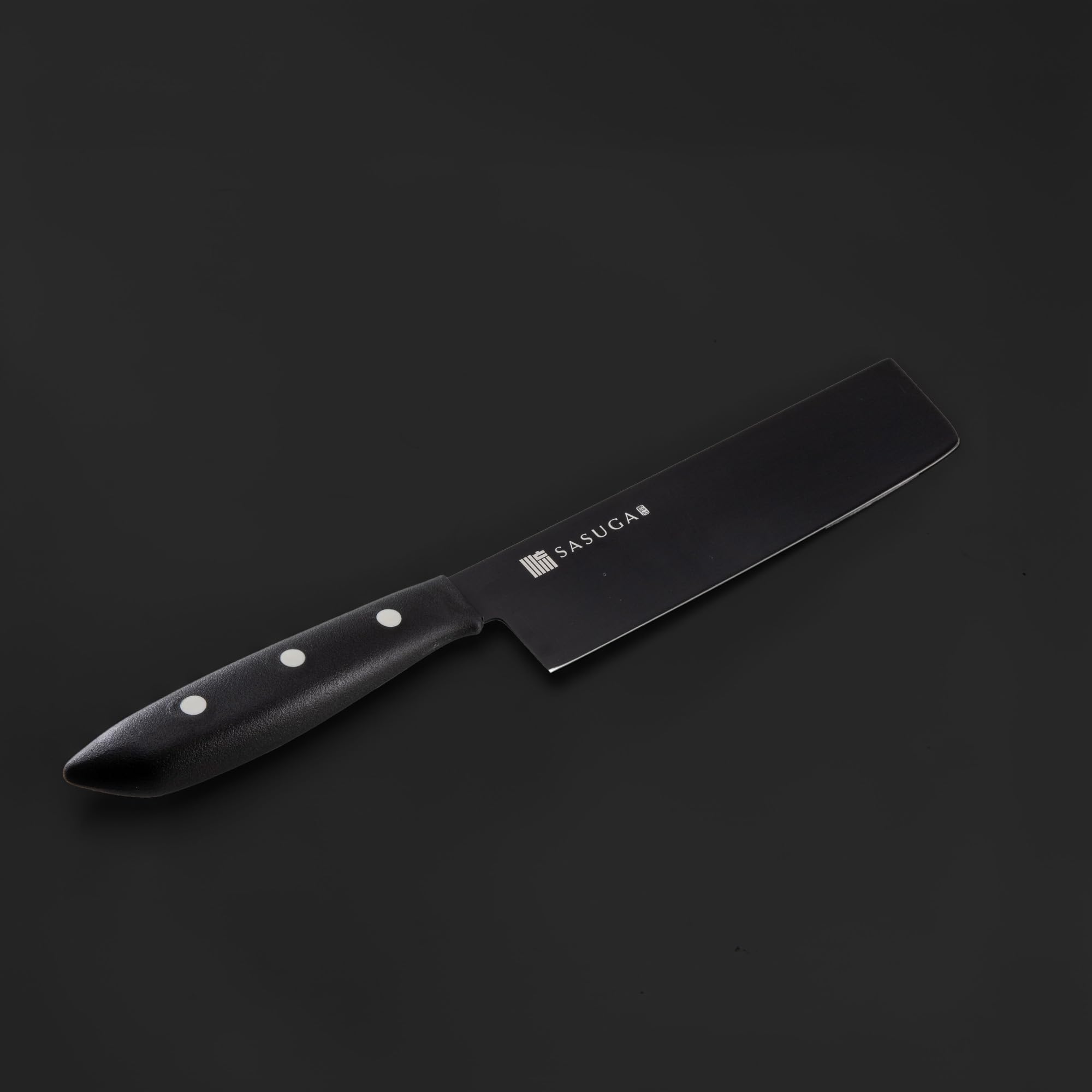 SASUGA Leggero Coltello giapponese Nakiri per verdure da 165 mm – Prodotto in Giappone | Acciaio inossidabile al molibdeno-vanadio | Lama a filo piatto per un taglio preciso delle verdure