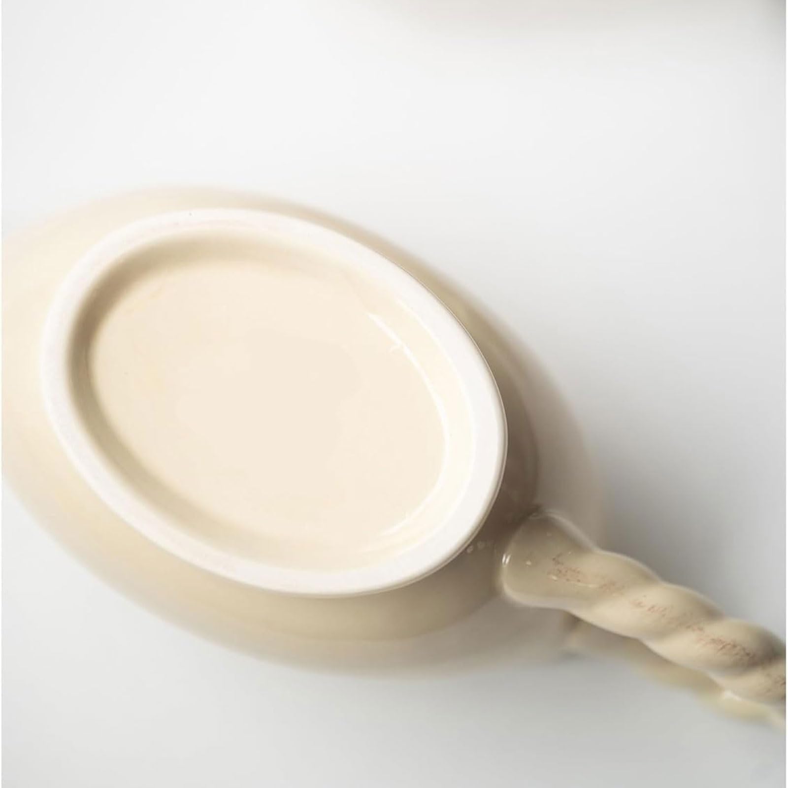 MRKU Pot à Lait, saucière, Verre à Eau, pichet, crémier, Distributeur de café, Sucre, Sauce, Seau en céramique rétro Peint à la Main – 420 ML, Steak Style Western