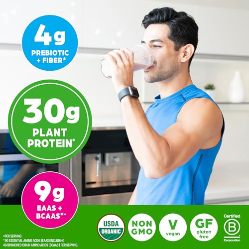 Orgain Organic Vegan 30g High Protein Powder, Vanilla, 2.01 lb - image 5