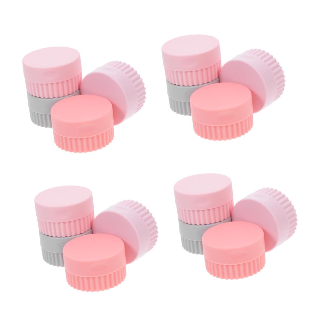 Pastillero hermético y envases para muestras de maquillaje con bandeja organizadora