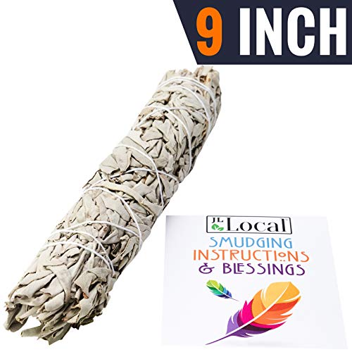 JL Local Wanderlust 9” White Sage Smudge Stick - Extra Large Smudging W
