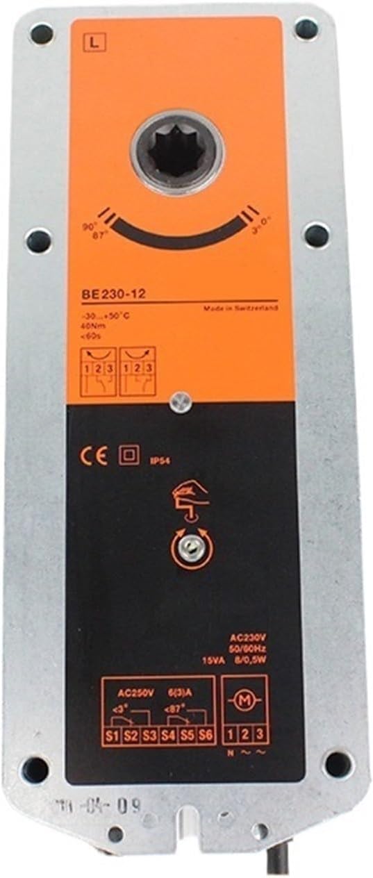 BE230-12 40Nm AC230V Ventilation Drive Valve Actuator HVAC Systems Building Ventilation Systems
