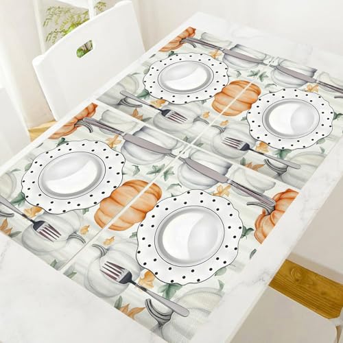 Set de table gothique haut de gamme en lin de coton aux finitions soignées