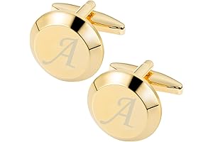 Gold Initial Cuff Links: A Distinguished Touch for Men