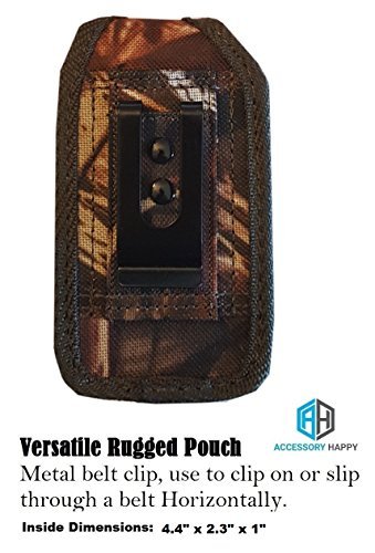 Accessoryhappy 5647371108 Military Grade Cell Phone Case, Camo Rugged Pouch Holster Nylon Metal Flip Phone Belt Case Fits Kyocera Cadence S2720 thumb #3