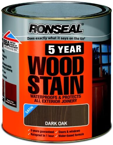 Ronseal 5 Year Woodstain Dark Oak 750ml Amazon Co Uk Diy Tools