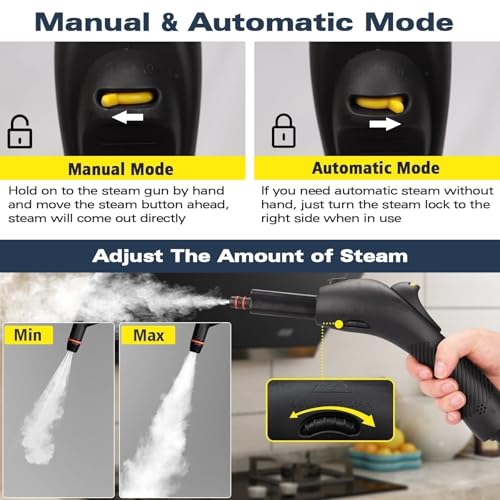 Image of Waitbird Steam Cleaner, Steam Cleaner For Home, Handheld Steamer For Cleaning With 21 Accessories,248 F High Temperature,Suitable for Grout,Floor,Sofas,Upholstery,Window,Carpet