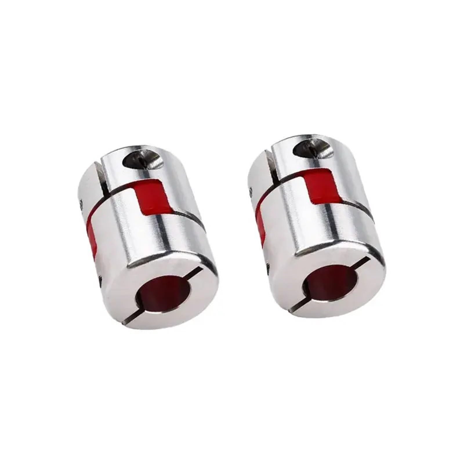 Acoplador de dos mordazas D20 L25 de aluminio ciruela, eje flexible, acoplamiento BW, 4/5/6/6,35 8/10 mm, 1 unidad(6-10)