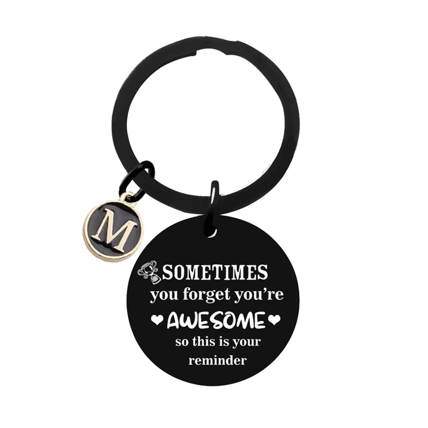 NfyxcazInspirational Gifts For Women Initial Keyring For Women 26 Letter Keychain Encouragement Gifts For Friend