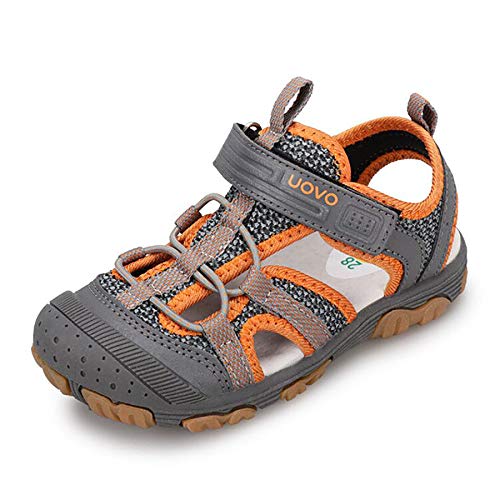 Image of UOVO Boys Sandals Kids Sandals Hiking Athletic Closed-Toe Beach Summer Sandals for Boys Quick-Drying