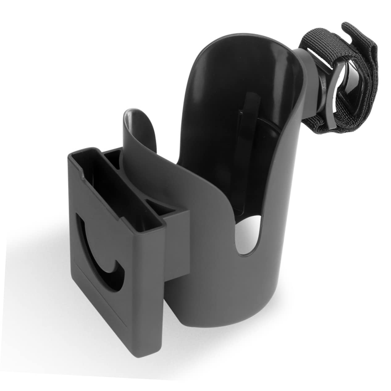 Yardwe 2 Pièces Porte Gobelet Poussette Noir Support Bouteille et Support Téléphone pour Poussettes Portable et Facile à Installer