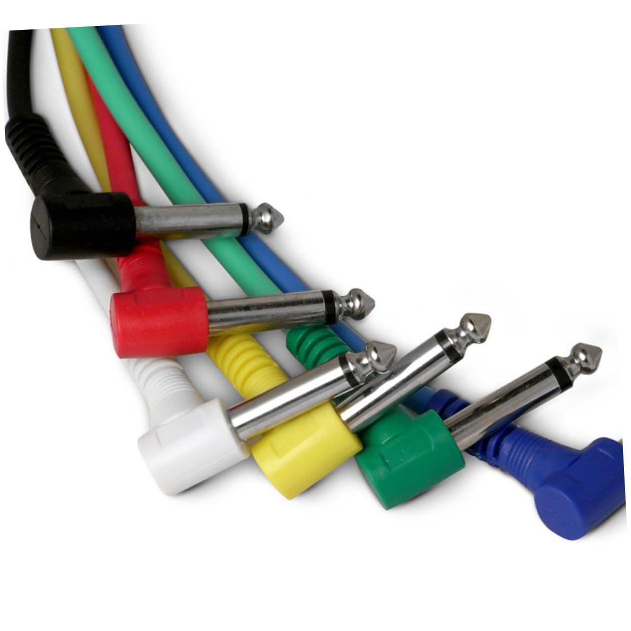 ibasenice 18pièces Câbles De Connexion Pour Effets De Guitare Électrique à Angle Droit Remplaçables Pour Instruments Et Amplificateurs