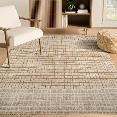 Tapete beige Abani Collection 120x180 cm diseño moderno miniatura 1