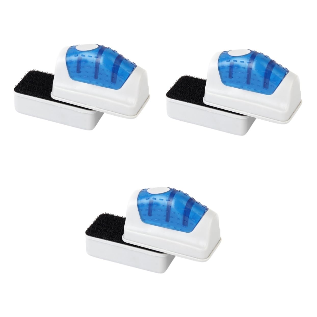 minkissy 3 Piezas Cepillos para Limpiar Herramientas De Limpieza De Peceras Cepillo De Vidrio Acuario De Cristal Algas Depurador Removedor De Cepillo Magnético Doble Cara Limpiador