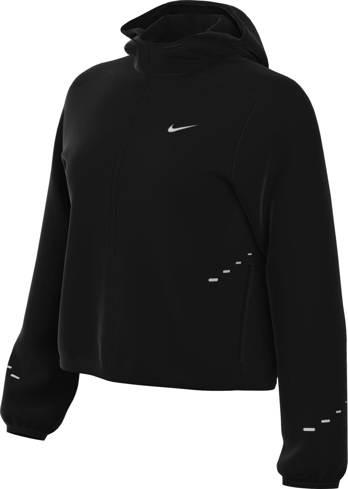 Nike Womens Running Repel Packable Jacket, Black/Reflective Silv, Size S, Women