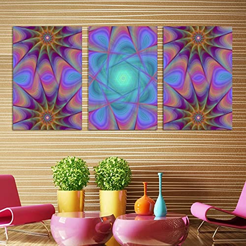 Tableau moderne de qualité supérieure à motif géométrique circulaire et abstrait