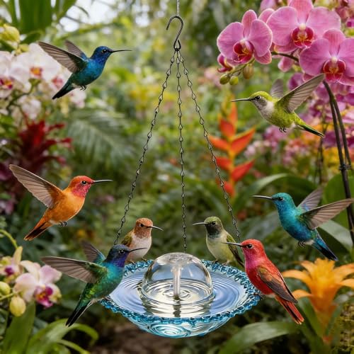 Fuente de baño para pájaros USB vertical: la solución compacta para balcones pequeños 4