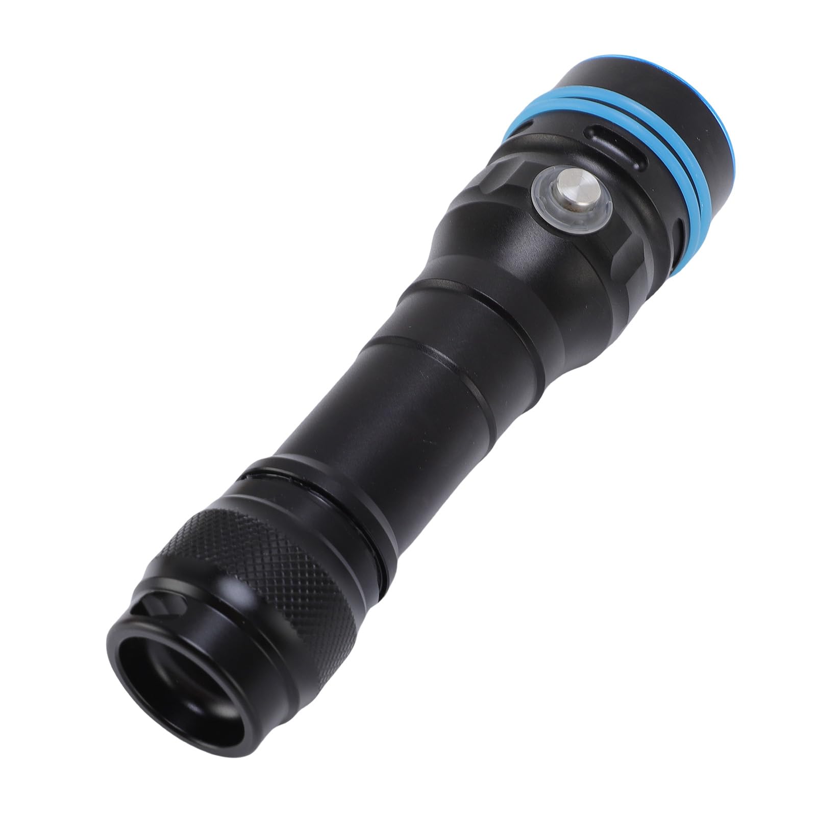 Duokon Dive Light Torcia Subacquea, Torcia Subacquea in Lega di Alluminio 3600 Ricaricabile, Indicatore Batteria a 4 Modalità per Snorkeling Immersioni Notturne Adulti