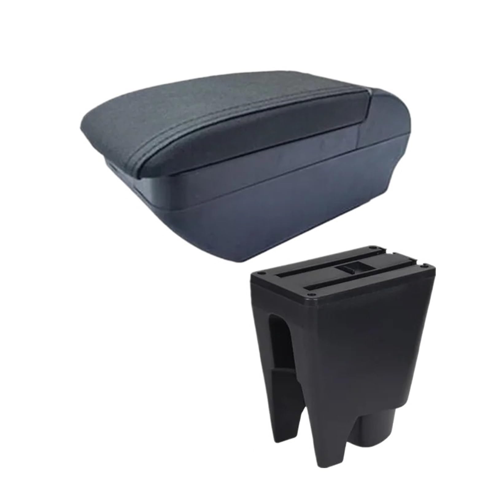 GBGWRMRYX Center Armrest Box For C1 Car Armrest Console Store Box Interior Dedicated Retrofit Accessories Arm Rest(F black line No USB)