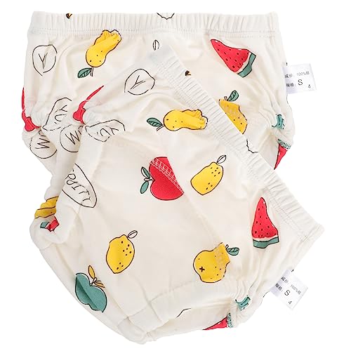 2 Pcs Washable Cloth Diapers for Reusable Training Pants Soft Cotton Suitable for Infants 0 Fun Watermelon and