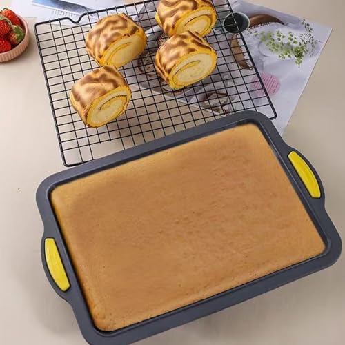 Molde rectangular reutilizable multifuncional para brownies sin que se peguen 3