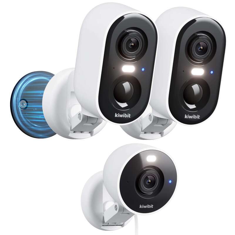 Kiwibit Battery Cam -2 Pack Wired Cam -1 Pack