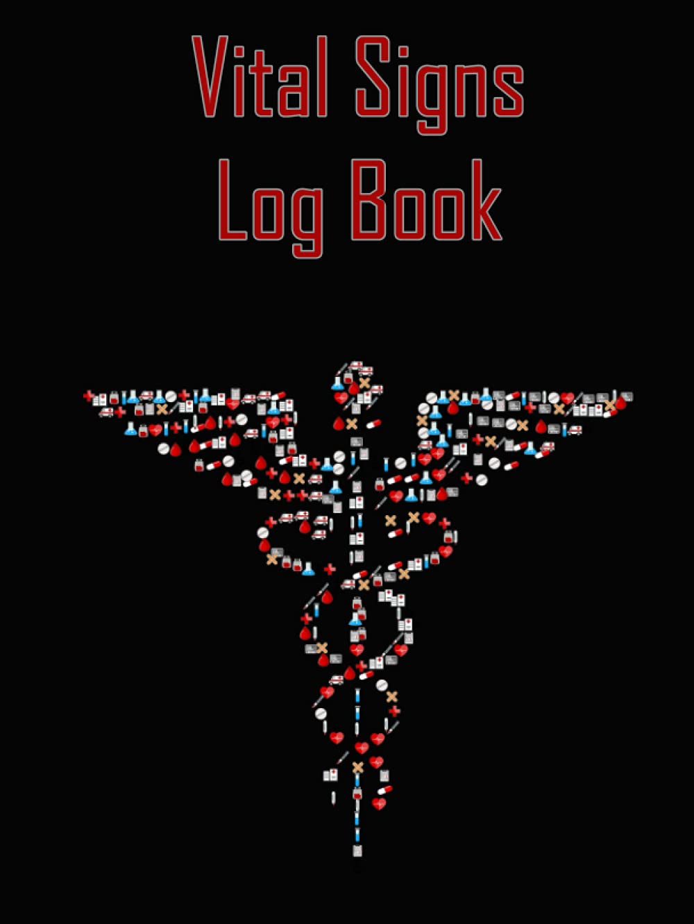 Vital Signs Log Book: Patient Information Notebook Basic Health, Insurance, and Doctor Information Hardcover – 8 July 2021