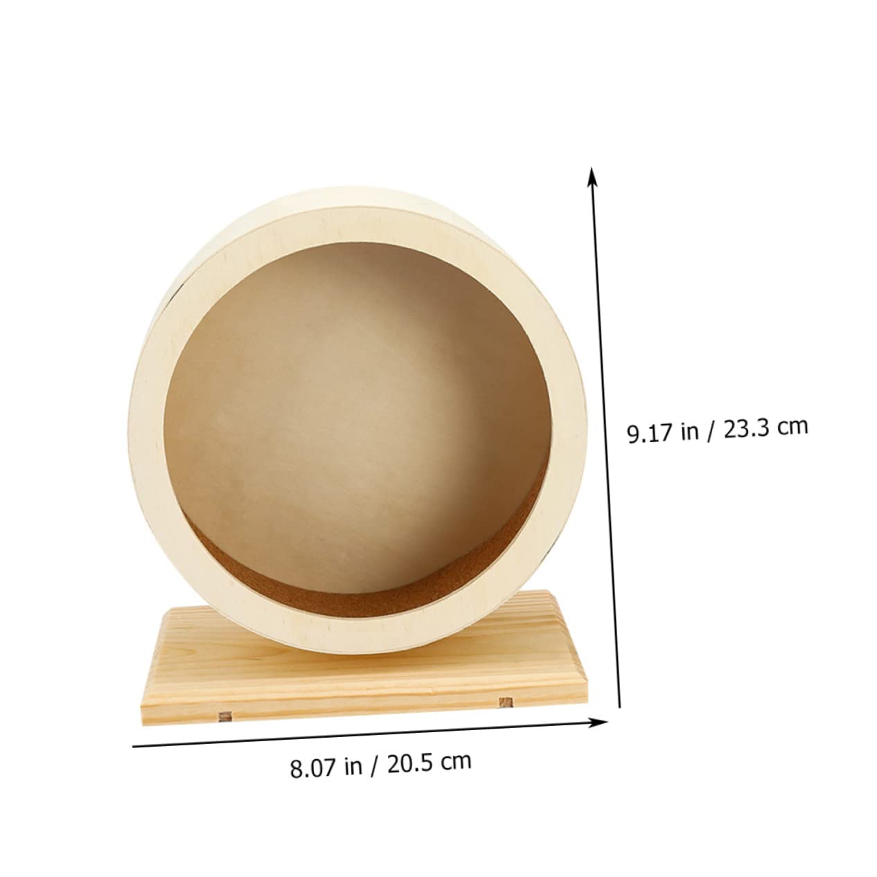 Happyyami Ruota Per Criceti Design Silenzioso Giocattolo in Legno Per Ricci Attrezzo Per Piccoli Animali Domestici Riduce La Noia e Promuove Attività