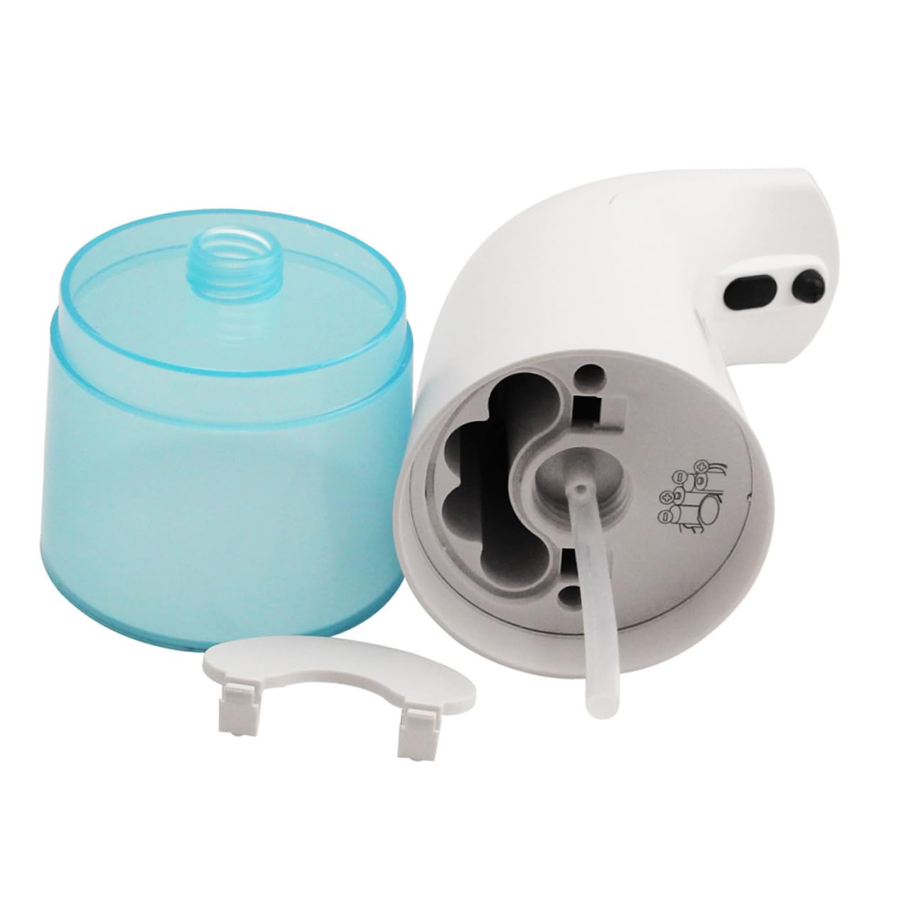 Mipcase Dispenser di Sapone Automatico a Schiuma, Sensore, Bianco, in Abs, per Bagno e Casa, a Basso Consumo Energetico