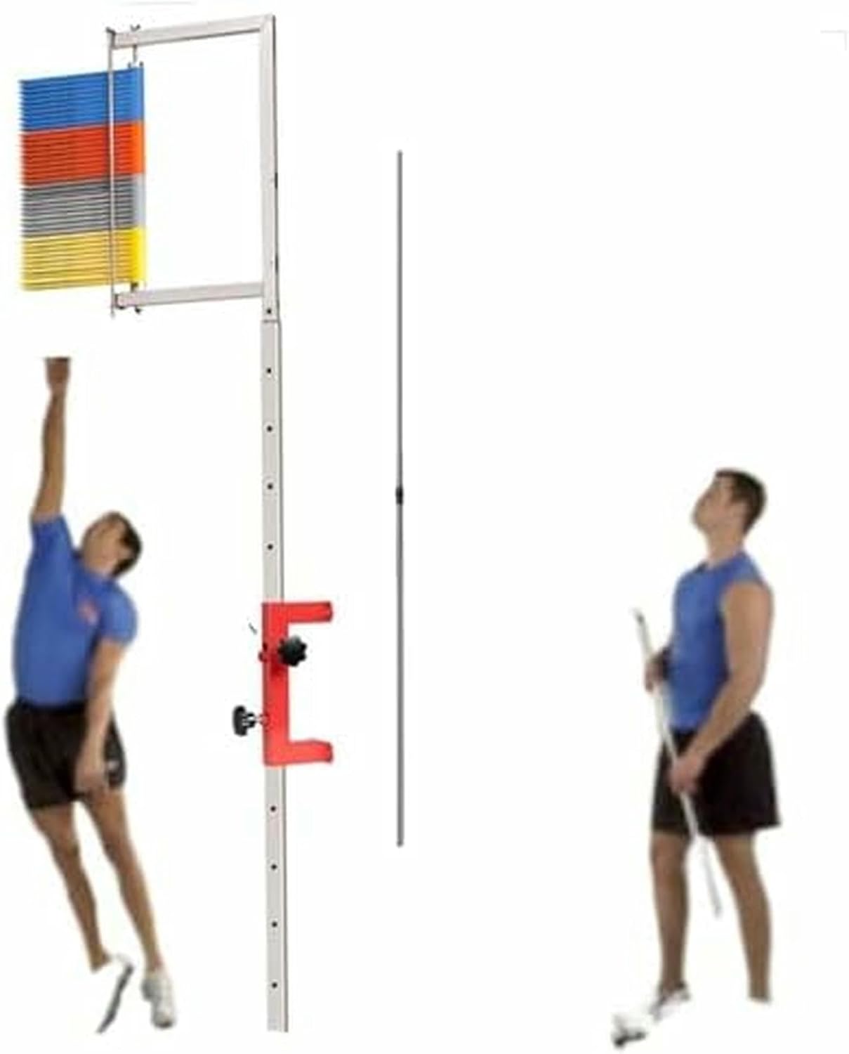 Free-Standing Jump Measurement Tester，Wall Mounted Vertical Jump Tester Vertical Jump Tester Tool 1.3-3.6 Meter Height Adjustable Vertical Jump Trainer~/