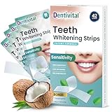 Teeth Whitening Strips - 42PCs White Strips for Teeth Whitening Comfortable for Sensitive Teeth - Peroxide Free, Enamel Safe, Deep Stains Removal - 21 Treatments Kit