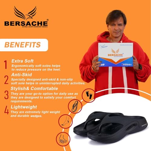 Image of BERSACHE Extra Soft Classic Casual with Regular wear with Soft Technology Wedage for Men's