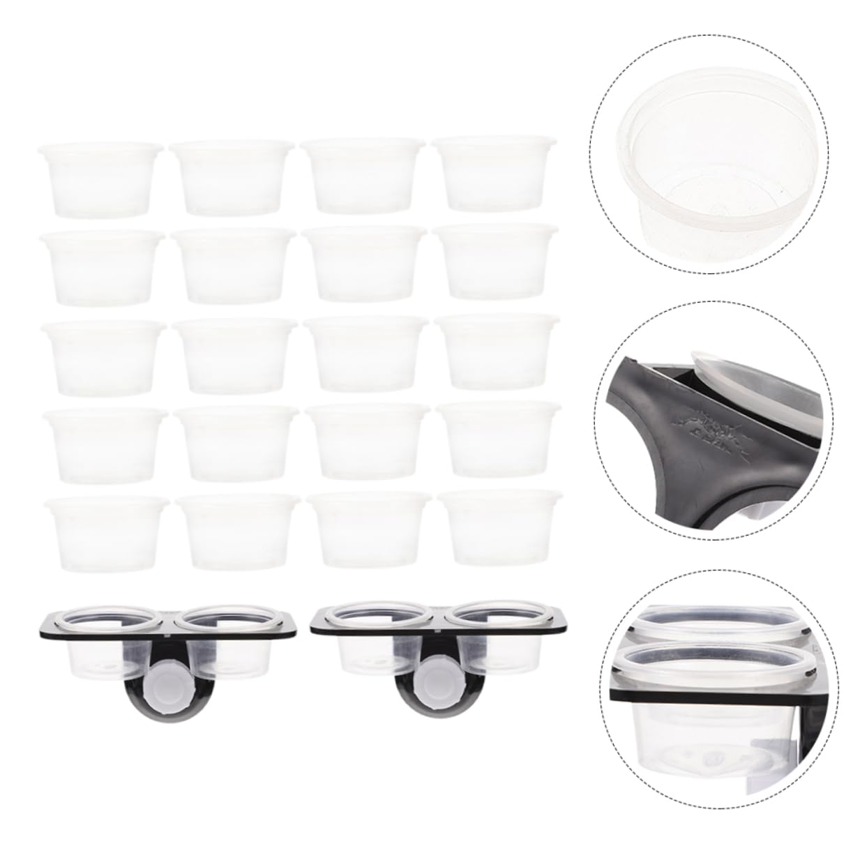BESPORTBLE 3sets Mangiatoie per Rettili con Accessori per per Rettili Design Rimovibile e Facile per Casual