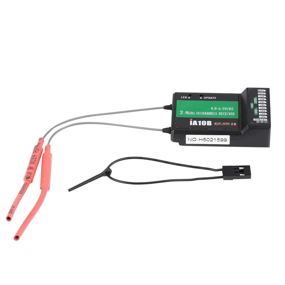 EVTSCANRC Flysky FS-IA10B 2.4G PPM Output with 10 Channel Receiver and iBus Connector for RC Helicopter