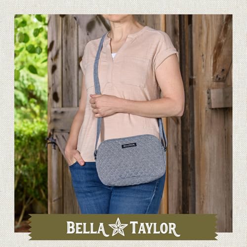 Image of Bella Taylor Simple Crossbody, Quilted Handbag for Women