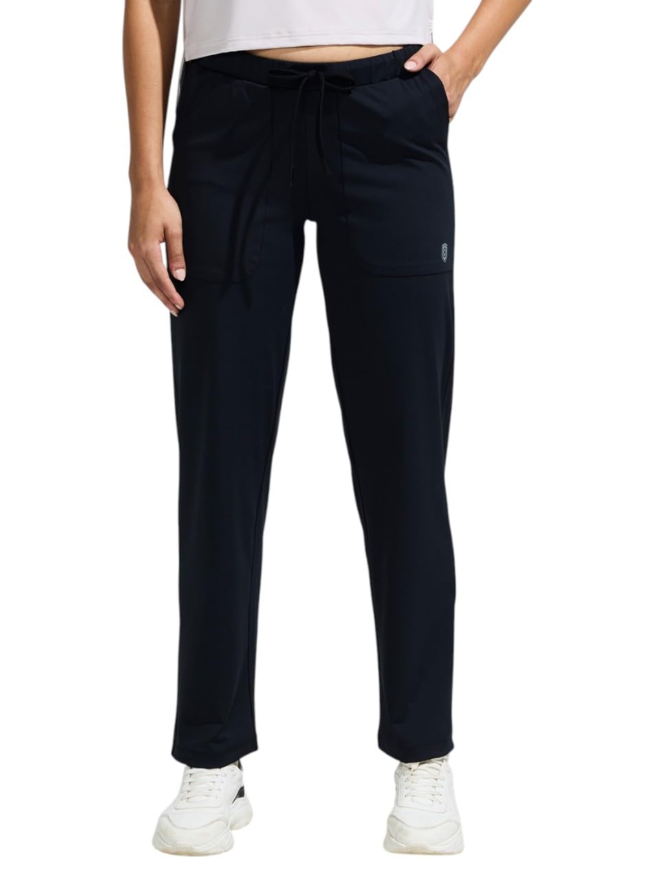 domin8 Women Functional Multi-Pocket Super Stretchable Wrinkle Resistant Track Pants with Elasticated Waistband & Drawstring | Sports Track Pant for Women|Moisture Wicking Lightweight Track Pant-picture-46