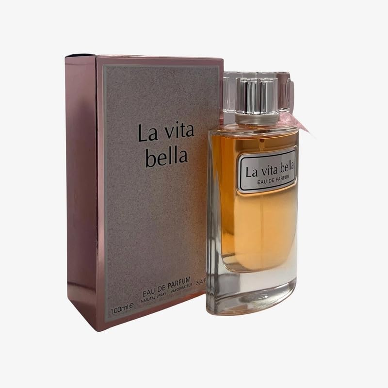 La Vita Bella Perfume - Sweet, Vanilla, Fruity Scent For Women - Long Lasting Luxury Arabic UAE Fragrance - Eau De Parfum 100ml