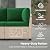 Soohow 7-Piece Patio Furniture Set, Outdoor Sectional All-Weather Wicker Patio Conversation Set for Garden, Porch, Backyard - Green Cushions
