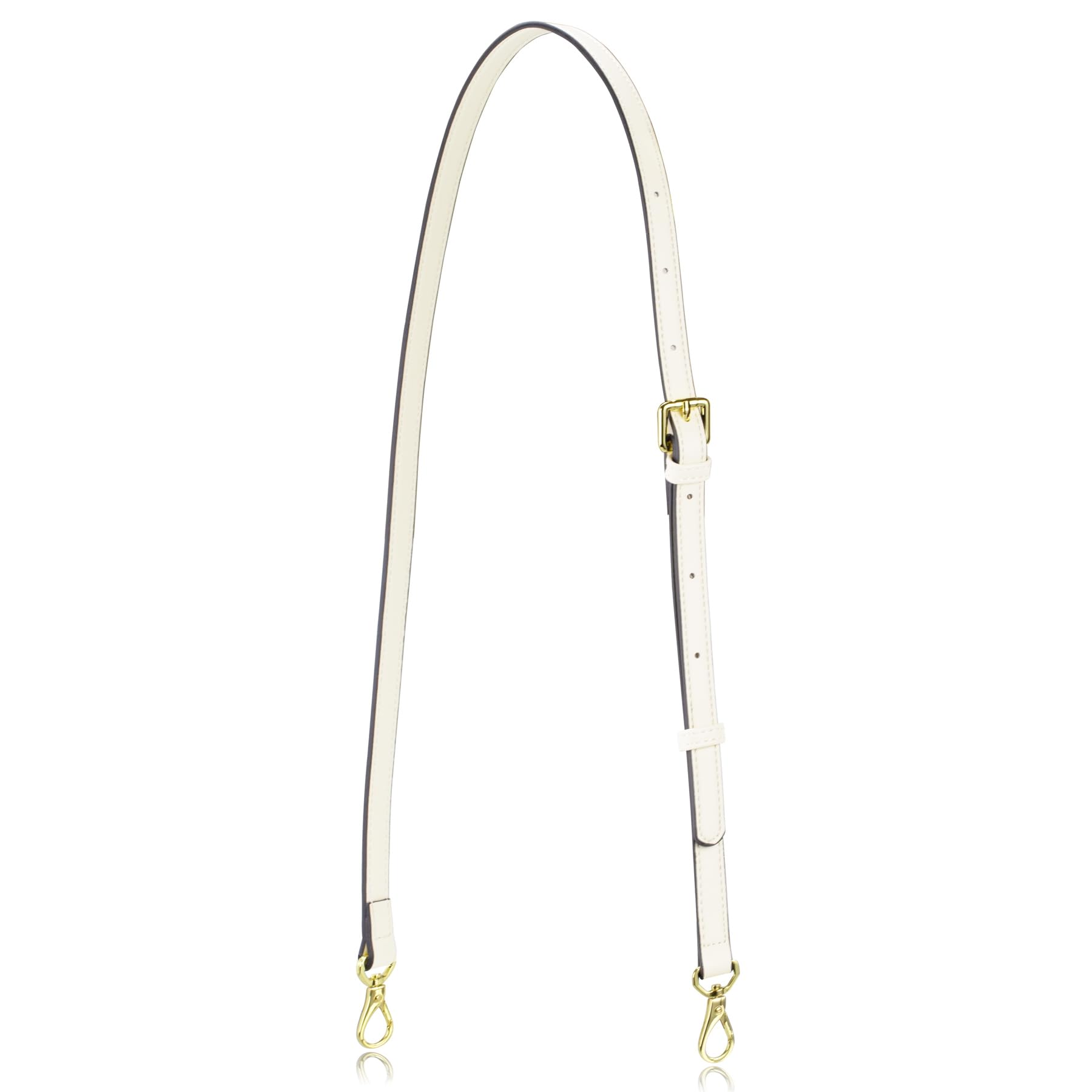Allzedream Leather Purse Strap Replacement Crossbody Handbag Long Adjustable (White)