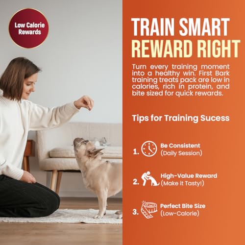 Image of FirstBark Dog Treats for Adult Dog & Puppy - Snack Delights, Soft Chews, Training & Healthy Chews Chicken Jerky for Dogs, Small Dogs & Shih Tzu | Dog Snacks & Puppy Treats-Assorted (70g) x5