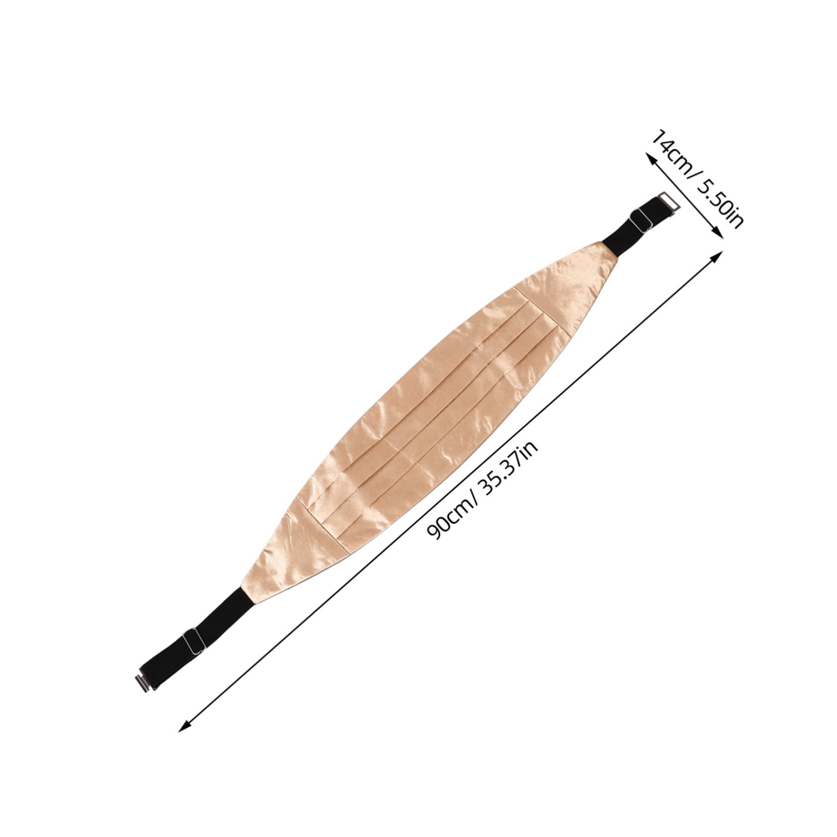 TOGEVAL Men's Cummerbund Decoration Elegant Suit Accessory Comfortable and Easy to Fit