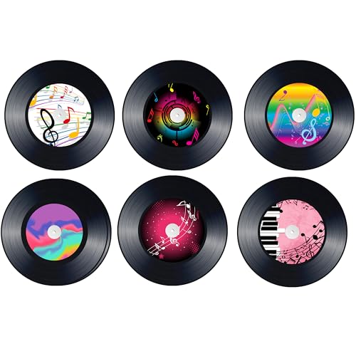 Découpes de tableau d'affichage de musique en lot de 60 pièces pour ornements muraux