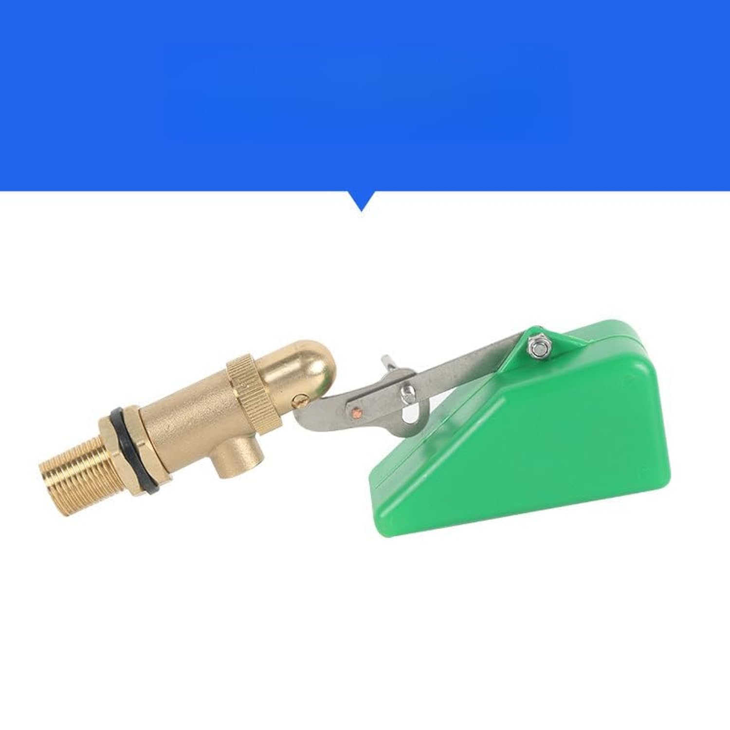 1/2 Inch stainless steel Brass Valve with Plastic Float Water Float Valve with Adjustable Arm Automatic Fill Float Ball Valve for Water Tank Fountains Livestock Waterer