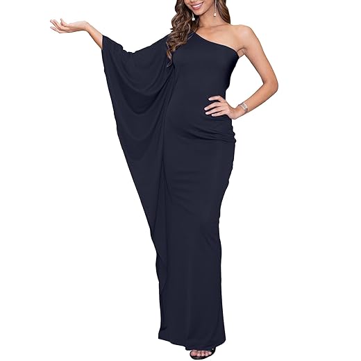 KOH KOH Womens 2025 Long Sexy One Shoulder Evening Cocktail Semi Formal Maxi Dress