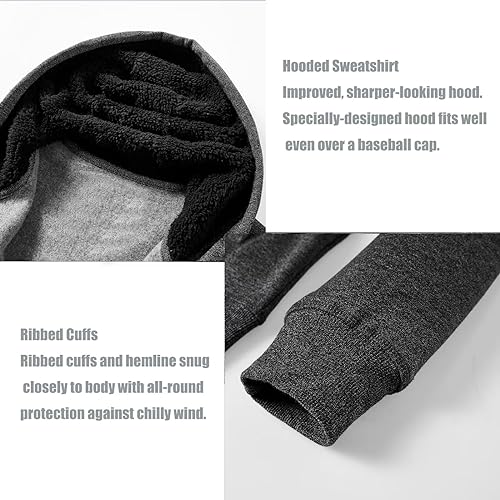 Image of OHSNMAKSL Hoodies for Men sherpa Warm Fleece Hoodie Jacket Sweatshirt Full Zip Sport Workout Coats